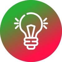 Light Bulb Creative Icon Design vector