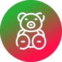 Teddy Bear Creative Icon Design vector