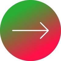Right Arrow Creative Icon Design vector