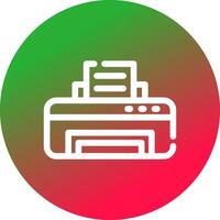 Printer Creative Icon Design vector