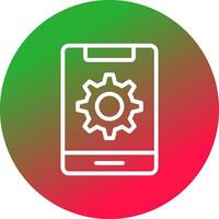 Mobile Setting Creative Icon Design vector