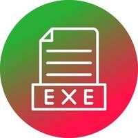 Exe Creative Icon Design vector