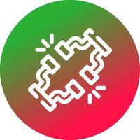 Broken Wire Creative Icon Design vector