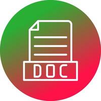 Doc Creative Icon Design vector