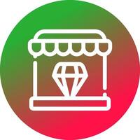 Diamond Shop Creative Icon Design vector