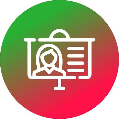 Projector Screen Creative Icon Design