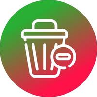 Delete Creative Icon Design vector