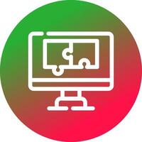 Puzzle Creative Icon Design vector