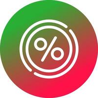 Percentage Creative Icon Design vector