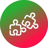 Puzzle Piece Creative Icon Design vector