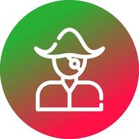 diseño de icono creativo pirata vector