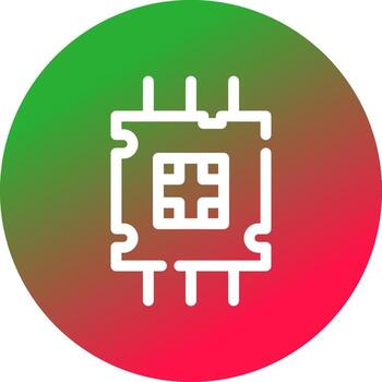 diseño de icono creativo del procesador vector