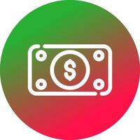 Money Bill Wave Creative Icon Design vector