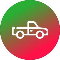 Pickup Truck Creative Icon Design vector