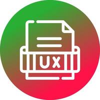 Ux Format Creative Icon Design vector