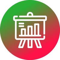 Projector Screen Creative Icon Design vector