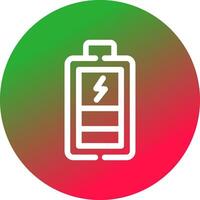 Charging Battery Creative Icon Design vector