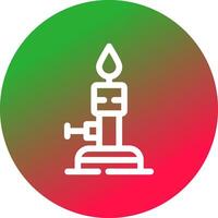 Bunsen Burner Creative Icon Design vector