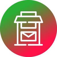 Postbox Creative Icon Design vector