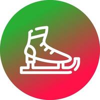 diseño de icono creativo de patines de hielo vector