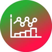 Bar Chart Creative Icon Design vector