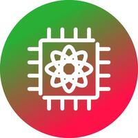 Quantum Computer Creative Icon Design vector