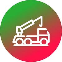 Crane Truck Creative Icon Design vector