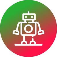 diseño de icono creativo robot vector