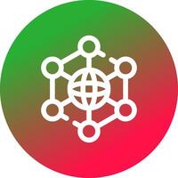 Neural Network Creative Icon Design vector