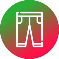 diseño de icono creativo de pantalones vector