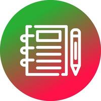 Notebook Creative Icon Design vector