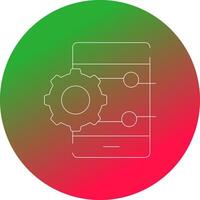 Project Management App Creative Icon Design vector