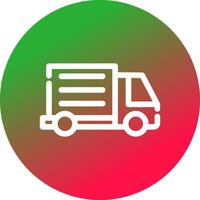 Delivery Truck Creative Icon Design vector