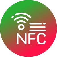 nfc creativo icono diseño vector