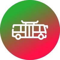 Bus Creative Icon Design vector