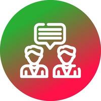 Dialogue Creative Icon Design vector