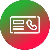 Minimal Contact Creative Icon Design vector