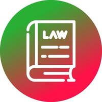 Law Book Creative Icon Design vector