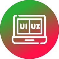 ui ux creativo icono diseño vector