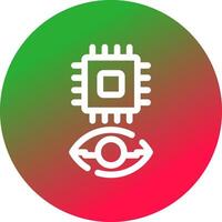 Eye Augmentation Creative Icon Design vector