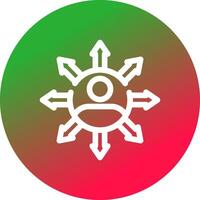 Influence Creative Icon Design vector