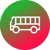 Bus Creative Icon Design vector