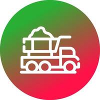 Dump Truck Creative Icon Design vector