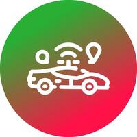 Self Driving Creative Icon Design vector