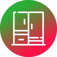 Wardrobe Creative Icon Design vector