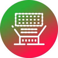 Laser Keyboard Creative Icon Design vector