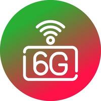 6G Network Creative Icon Design vector