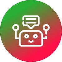Chatbot Creative Icon Design vector