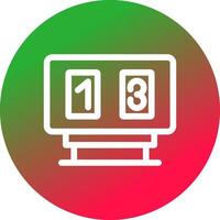 Scoreboard Creative Icon Design vector