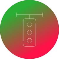 Traffic Light Creative Icon Design vector